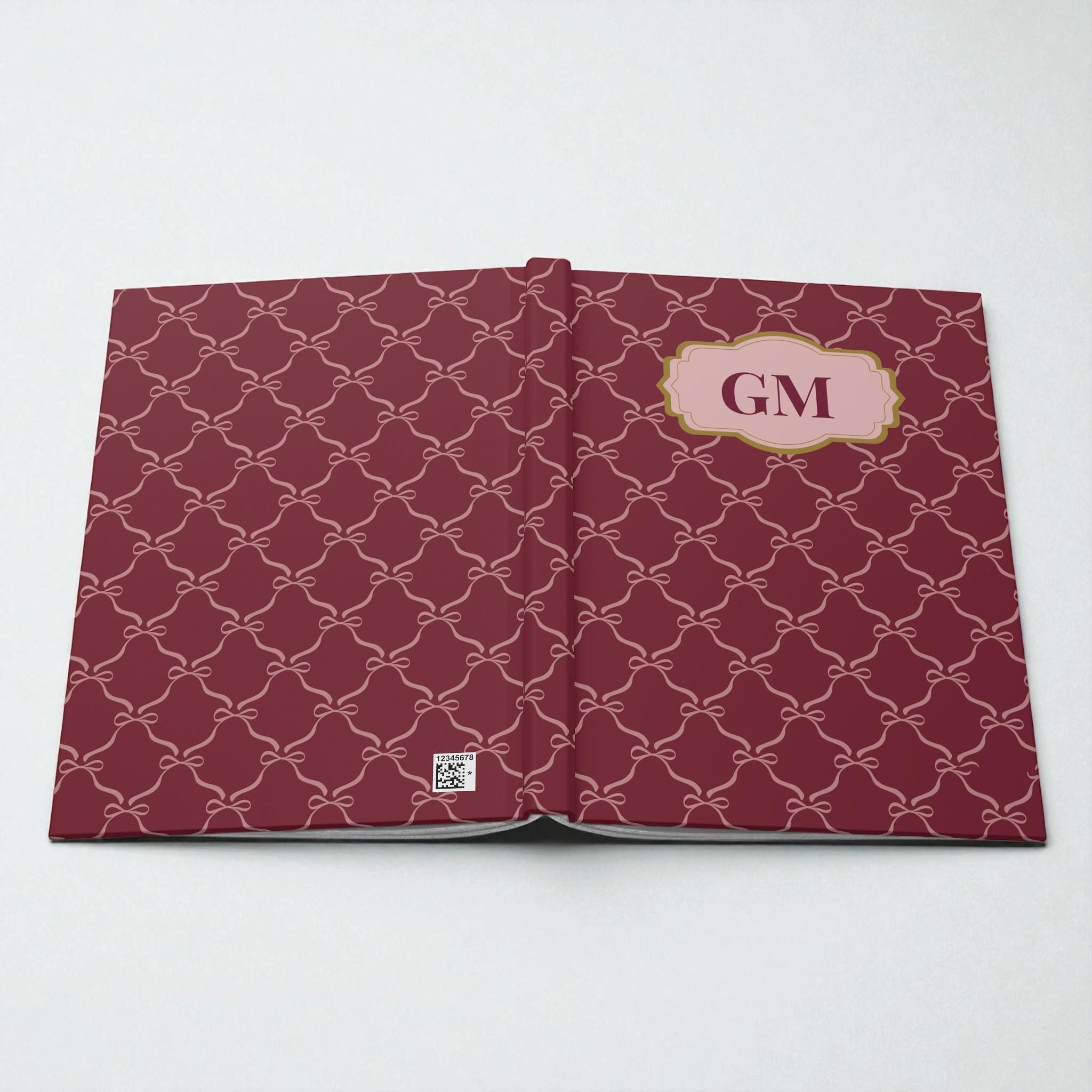 Personalized Monogram Hardcover Journal