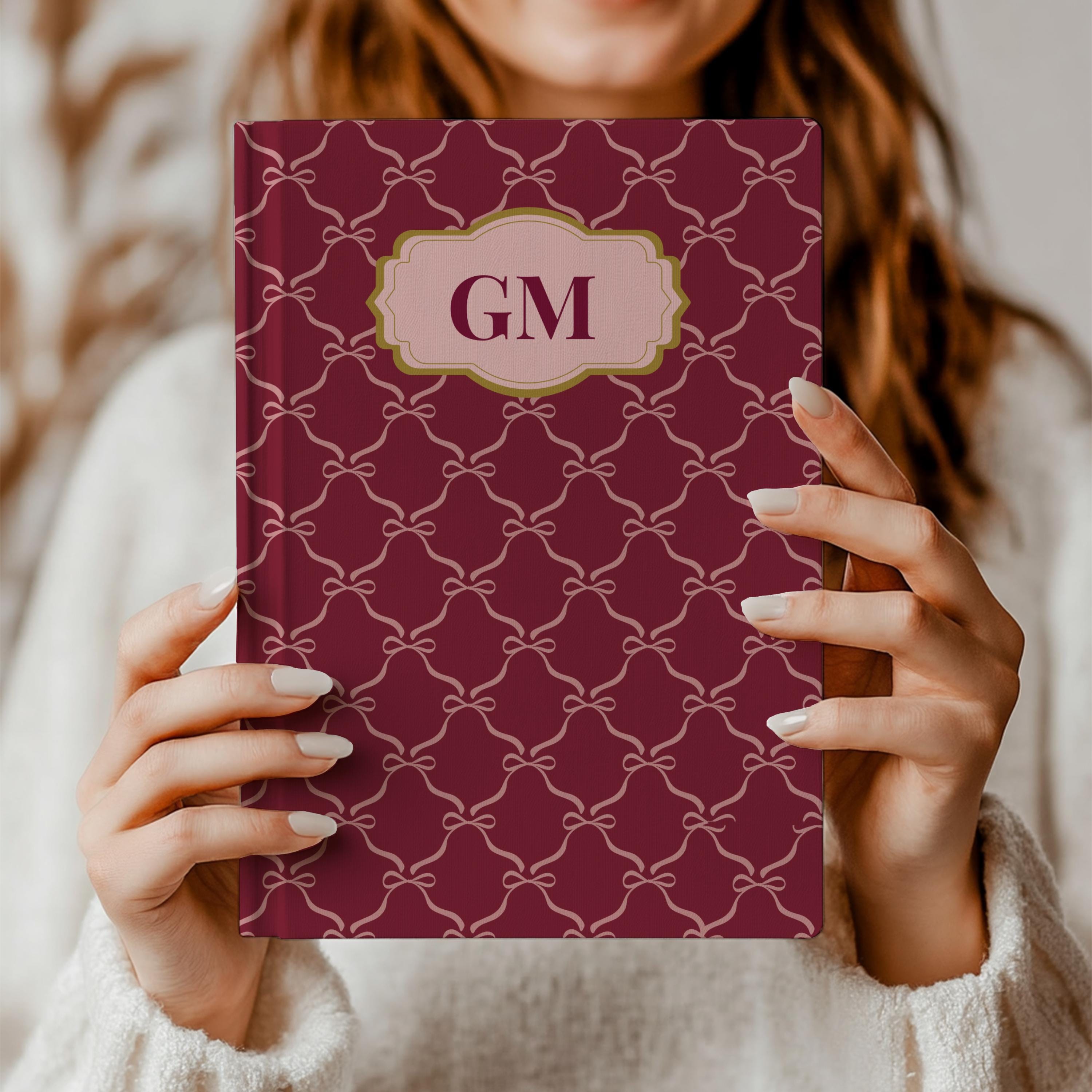 Personalized Monogram Hardcover Journal