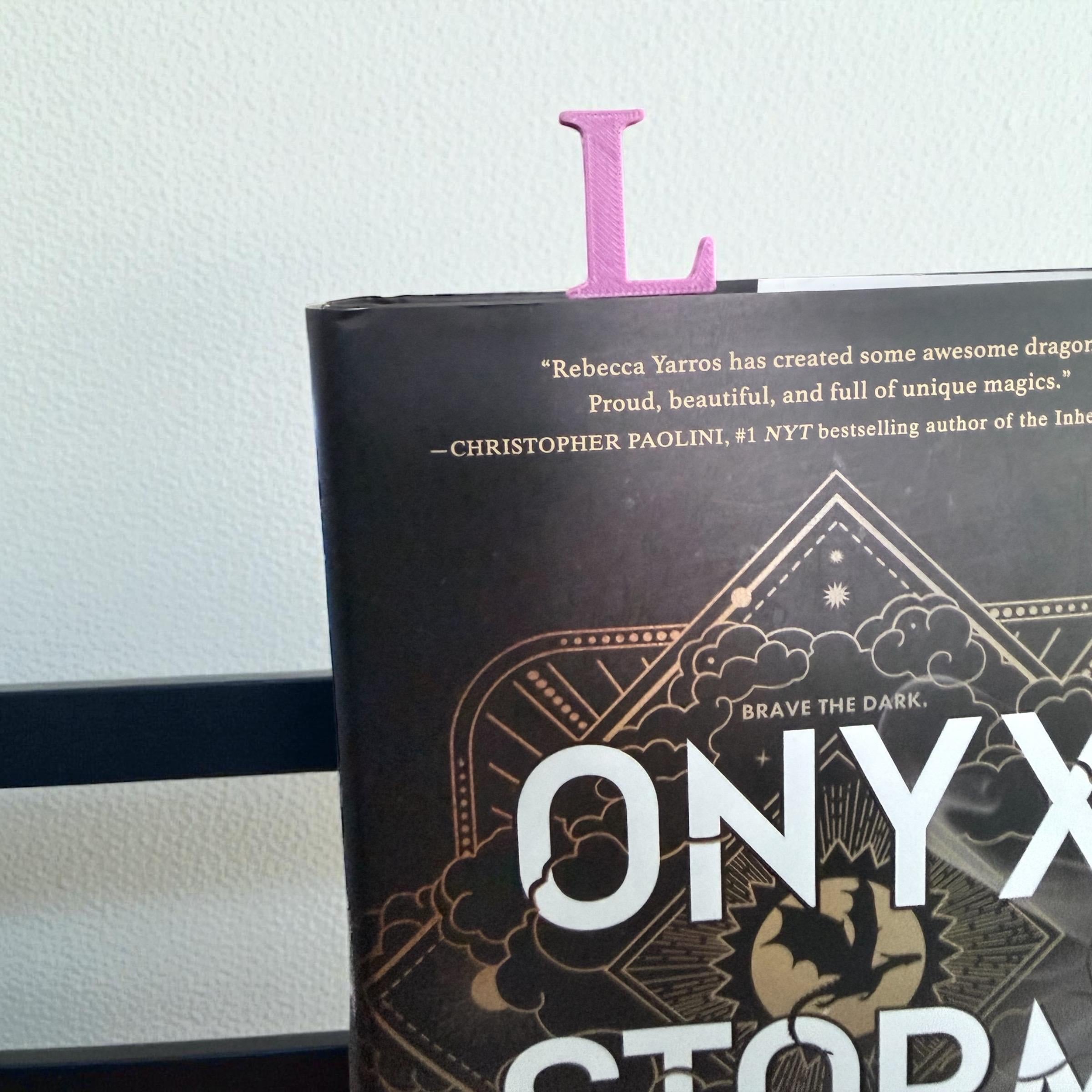 Personalized Initial Bookmark Custom Letter Bookmark