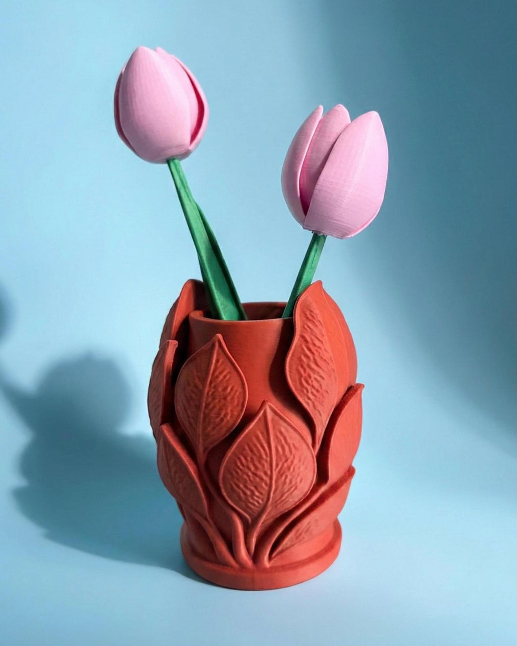 Modern Decorative Leaf Vase Sculptural Floral Vase Botanical Home Decor Cute Plant Holder Gift With Optional Tulips Living Room Table Decor