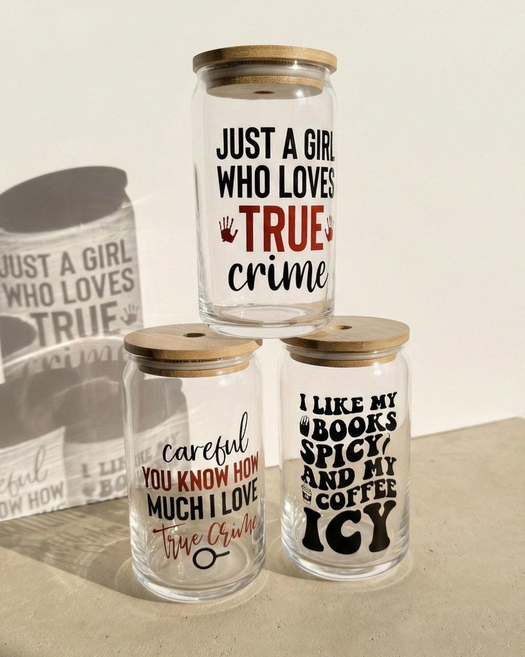 Romance Reader Glass Tumbler