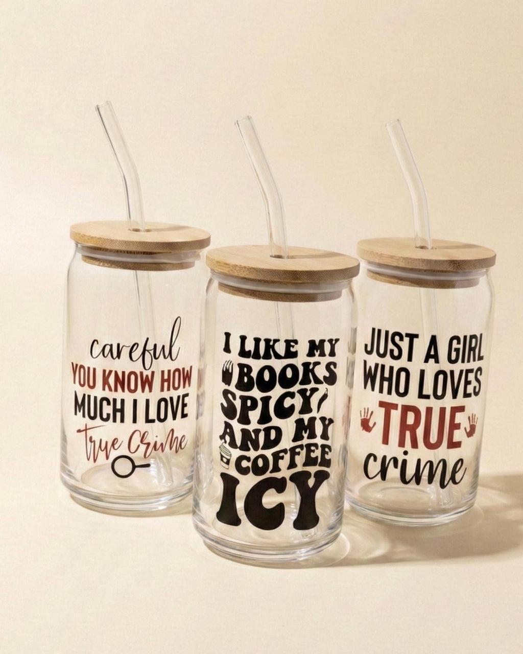 Romance Reader Glass Tumbler