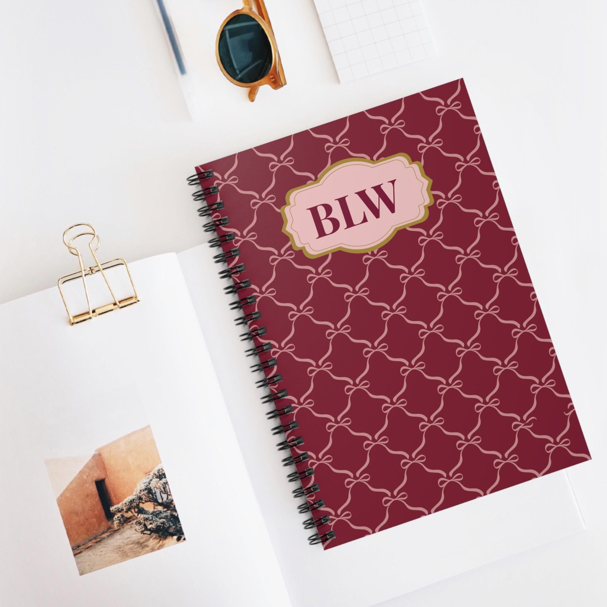 Personalized Monogram Hardcover Journal