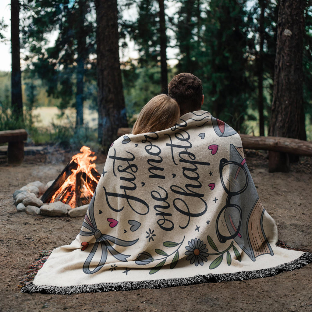 Personalized Book Blanket Reading Nook Cozy Accessory