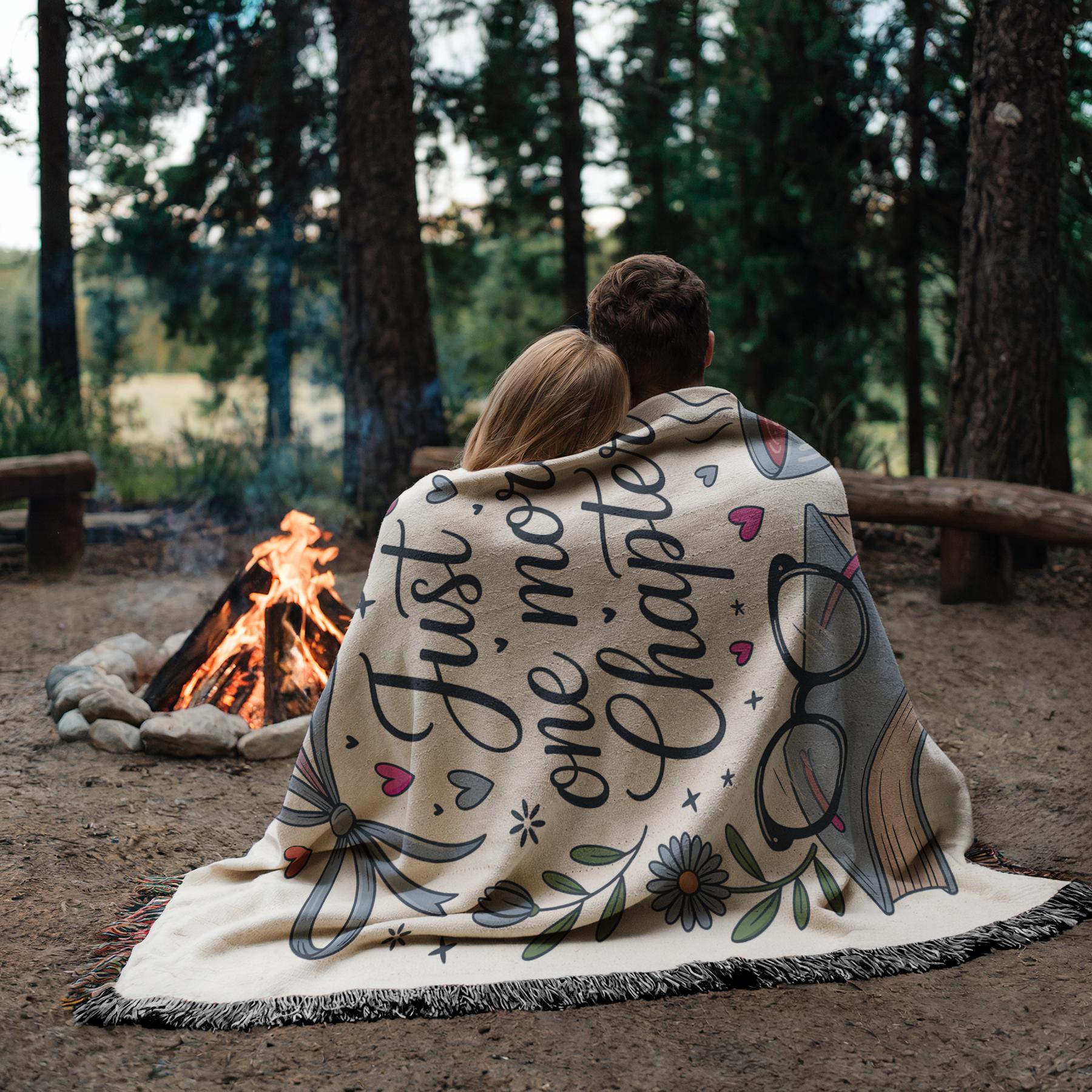 Personalized Book Blanket Reading Nook Cozy Accessory