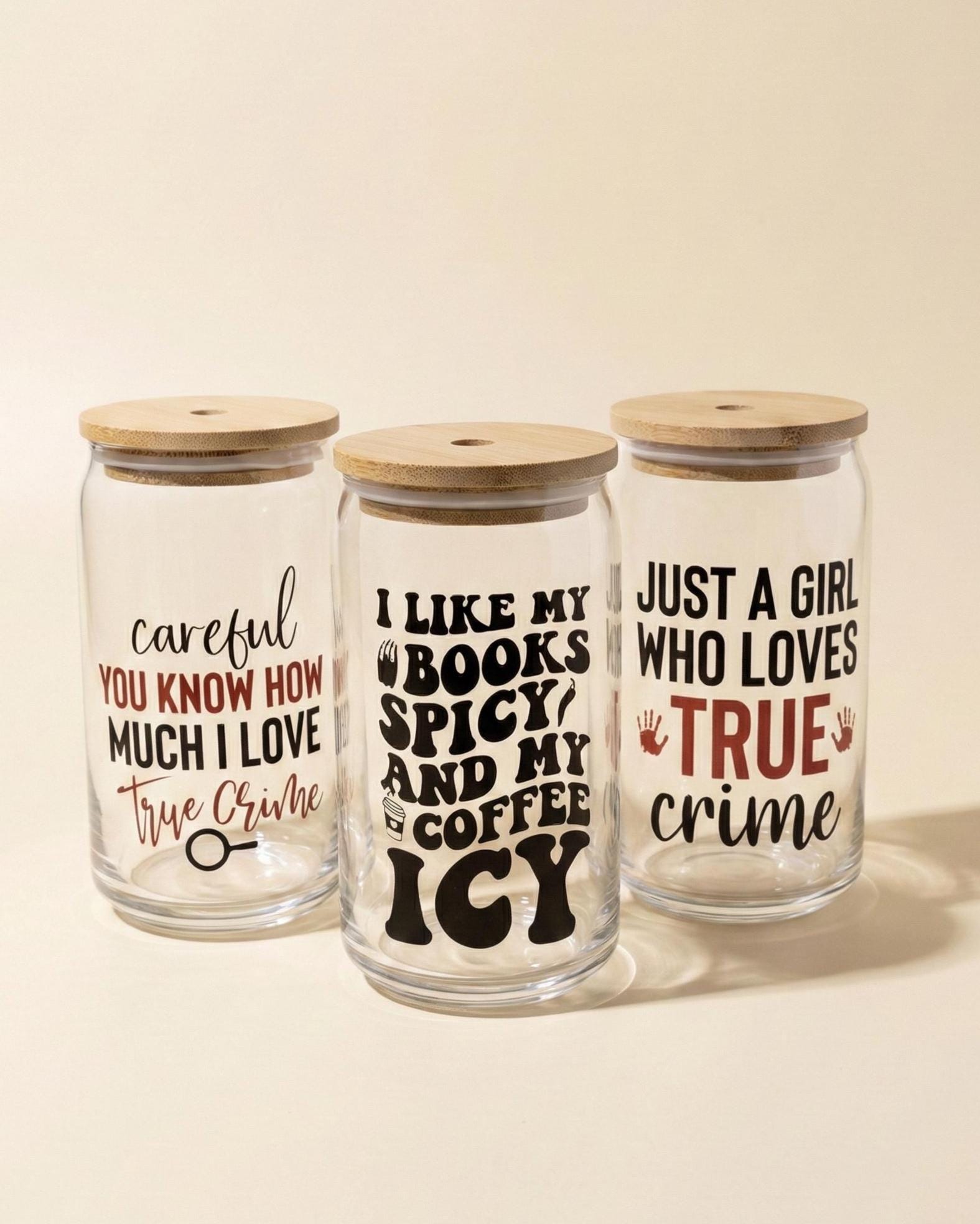 Romance Reader Glass Tumbler