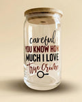 Romance Reader Glass Tumbler