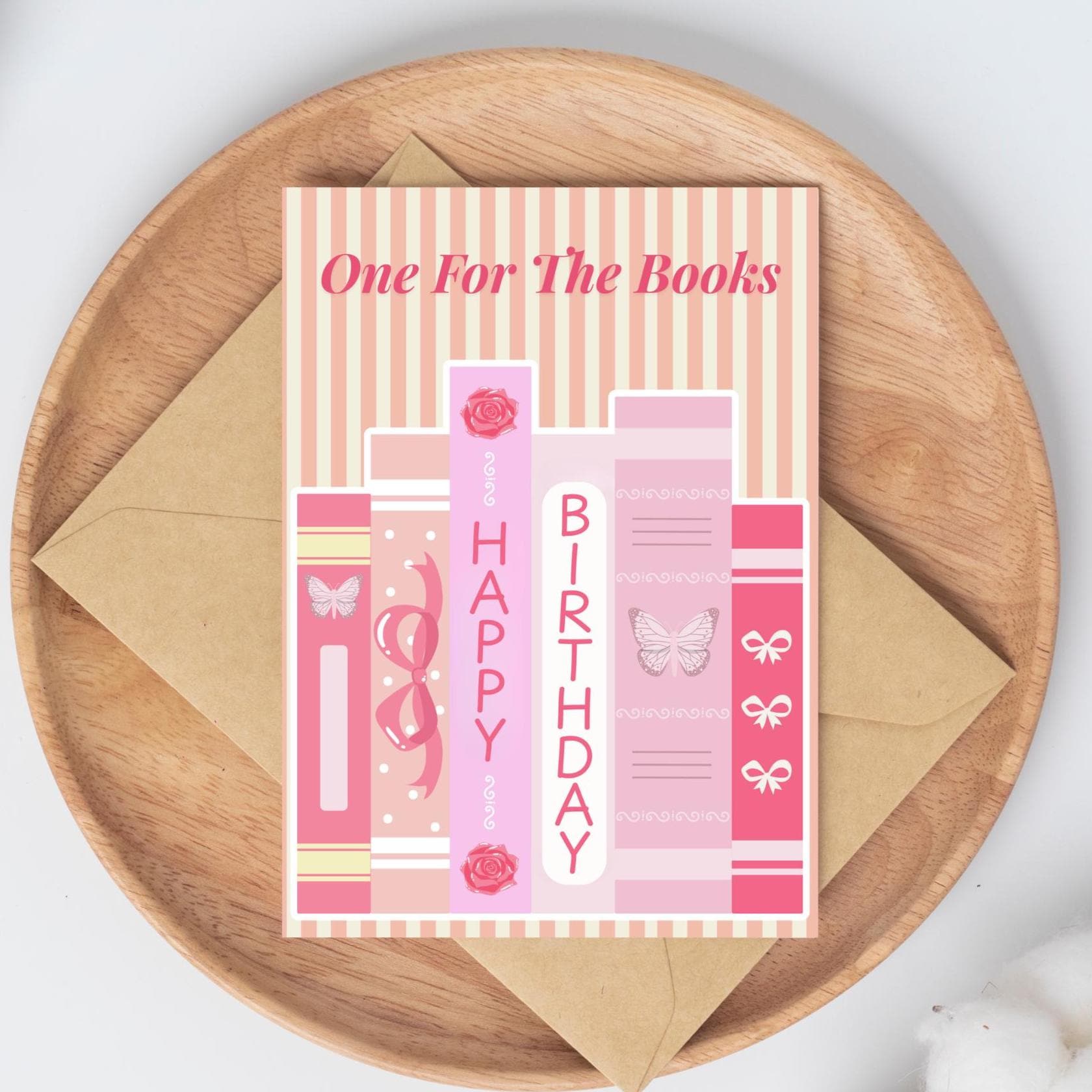 Bookish Birthday Card Reading Theme