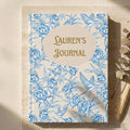 Personalized Name Journal Toile Floral Notebook