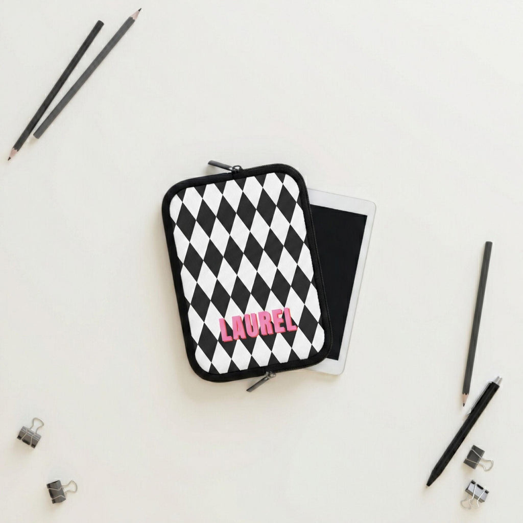 Personalized Laptop Sleeve-Neoprene Case Diamond Pattern