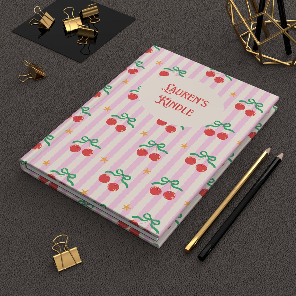 Personalized Cherry Journal Custom Name Notebook