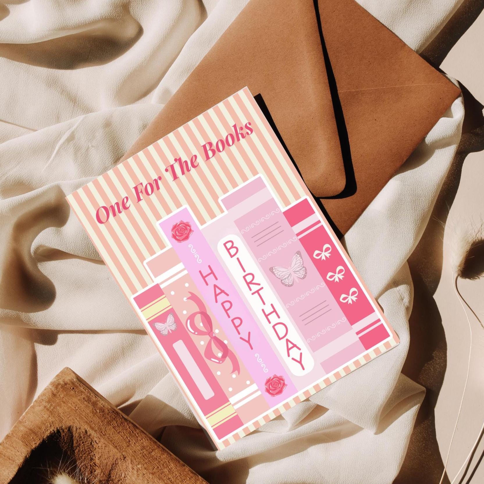 Bookish Birthday Card Reading Theme