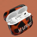 Custom Name AirPods Case Personalized Tortoiseshell