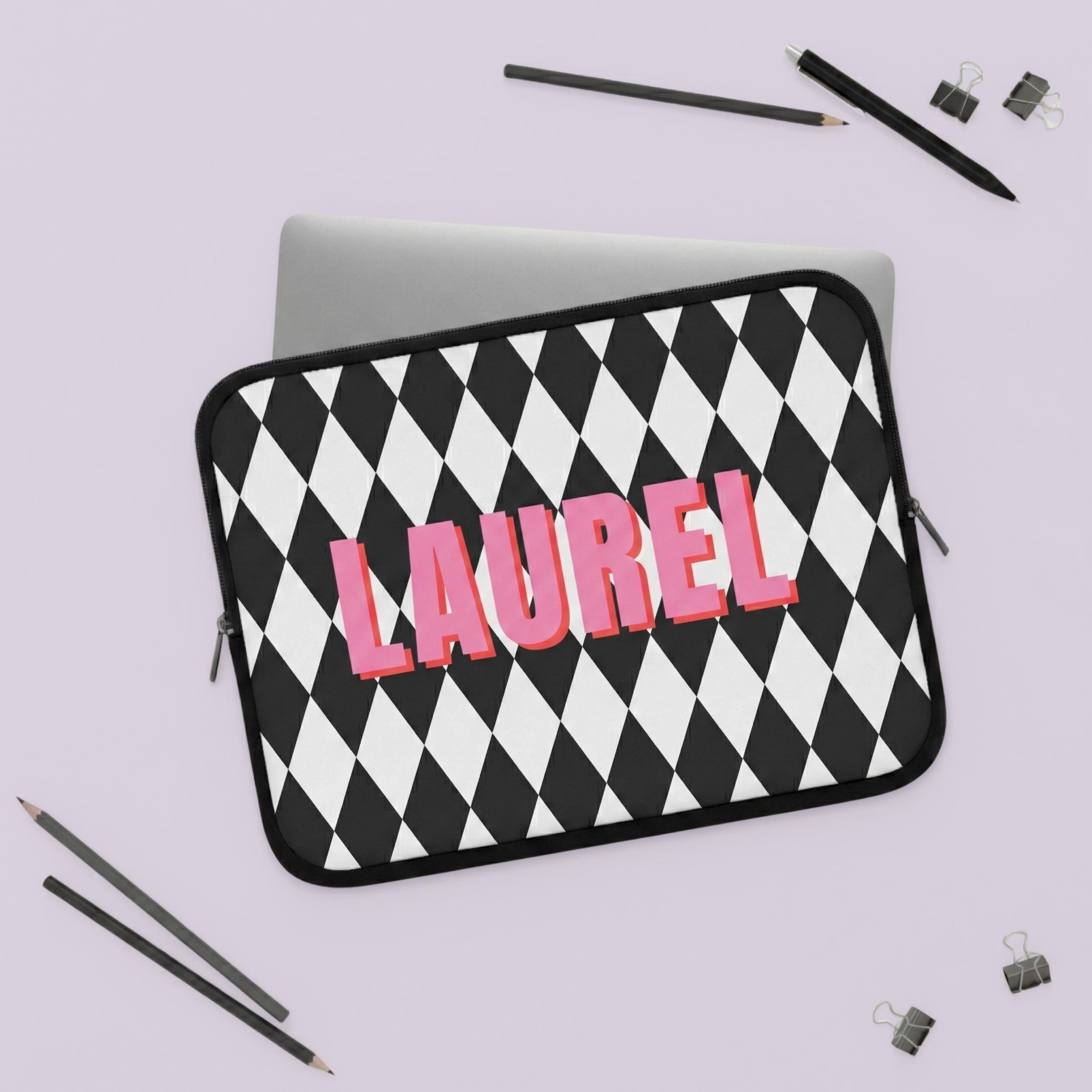 Personalized Laptop Sleeve-Neoprene Case Diamond Pattern