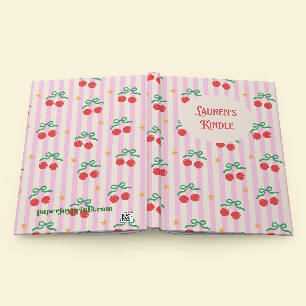 Personalized Cherry Journal Custom Name Notebook