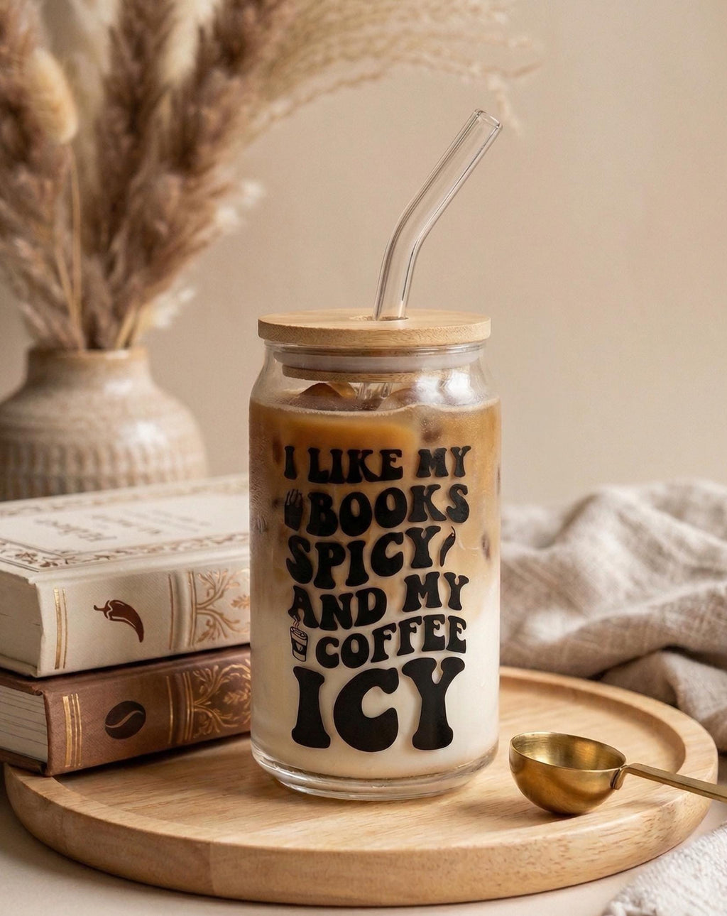 Romance Reader Glass Tumbler