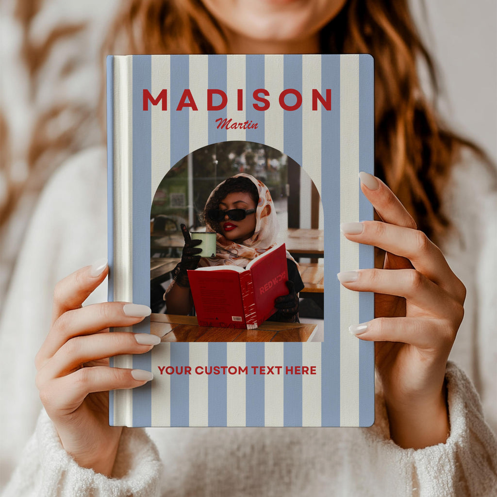 Custom Photo Journal with Name Personalized Notebook
