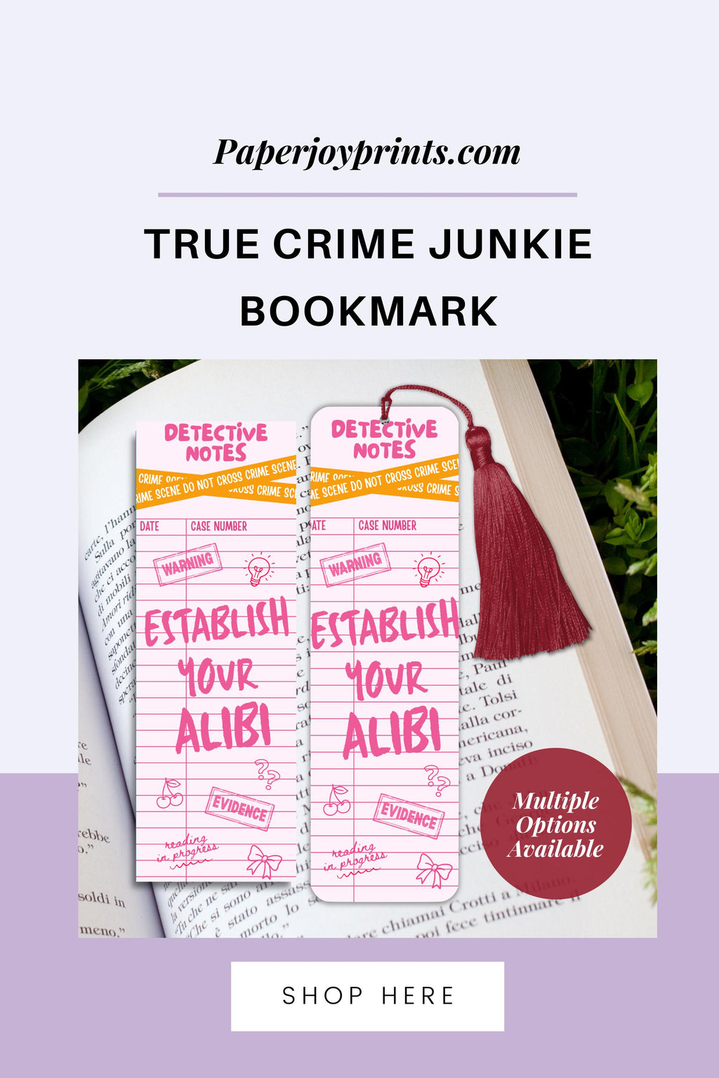 Funny Detective Bookmark