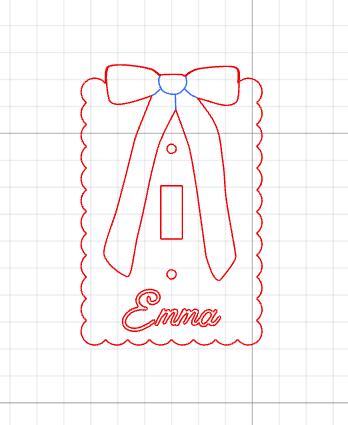 Custom Name Light Switch Cover Personalized Nursery Switch Plate Wood and Acrylic Bow Wall Decor Baby Girl Room Decor Custom Name Sign