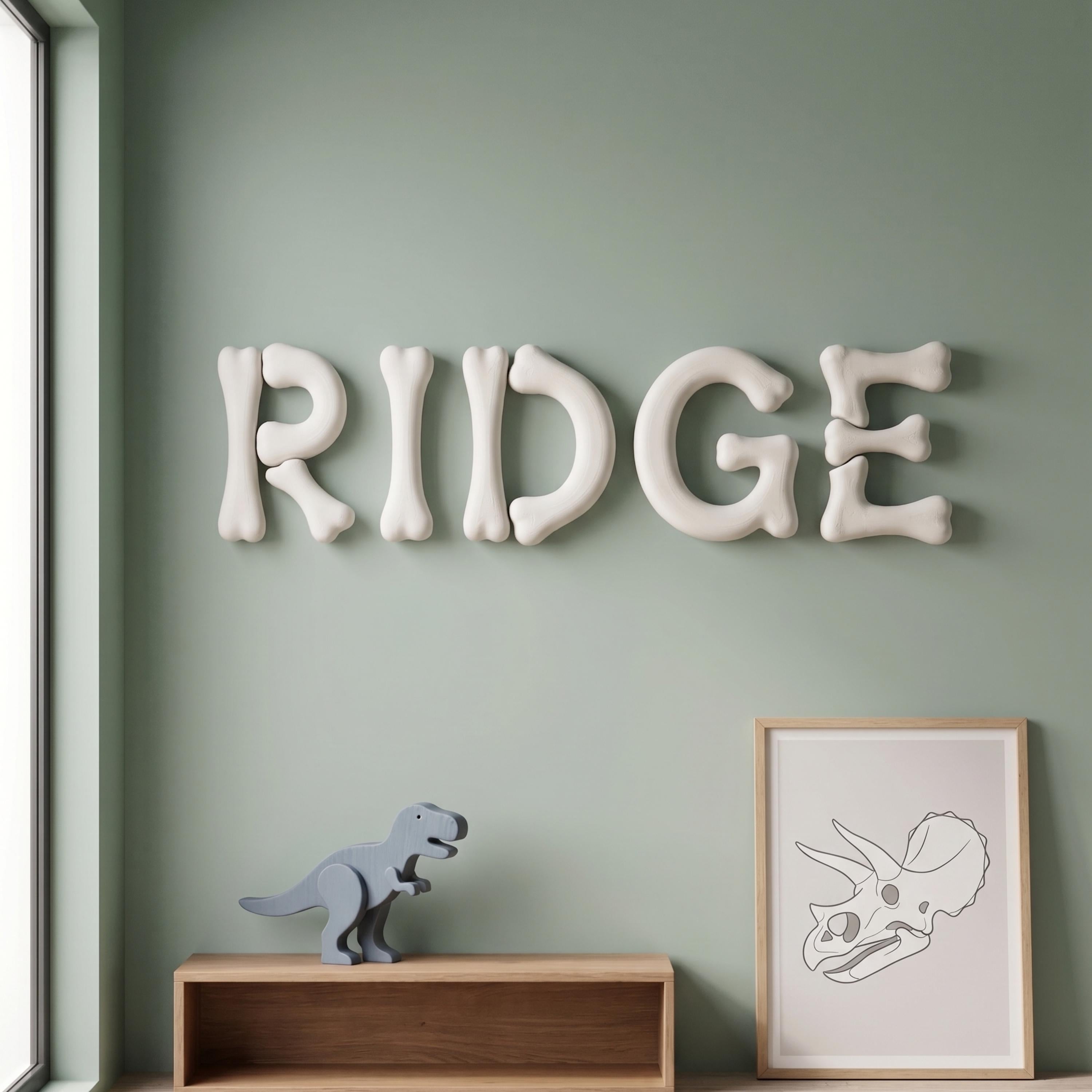 3D Printed Dinosaur Letters and Numbers Dino Nursery Decor Custom Toddler Room Wall Decor for Boys Room Name Sign Personalized 3d Letters