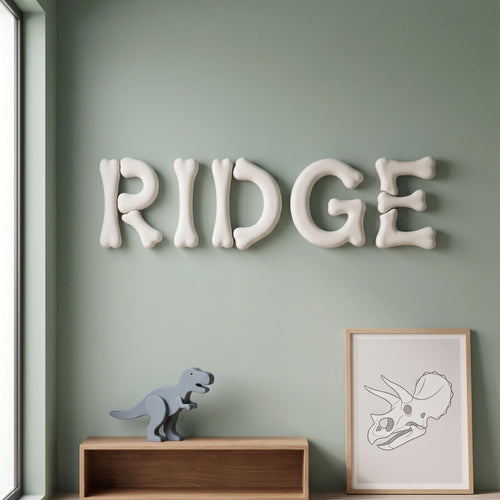 3D Printed Dinosaur Letters and Numbers Dino Nursery Decor Custom Toddler Room Wall Decor for Boys Room Name Sign Personalized 3d Letters