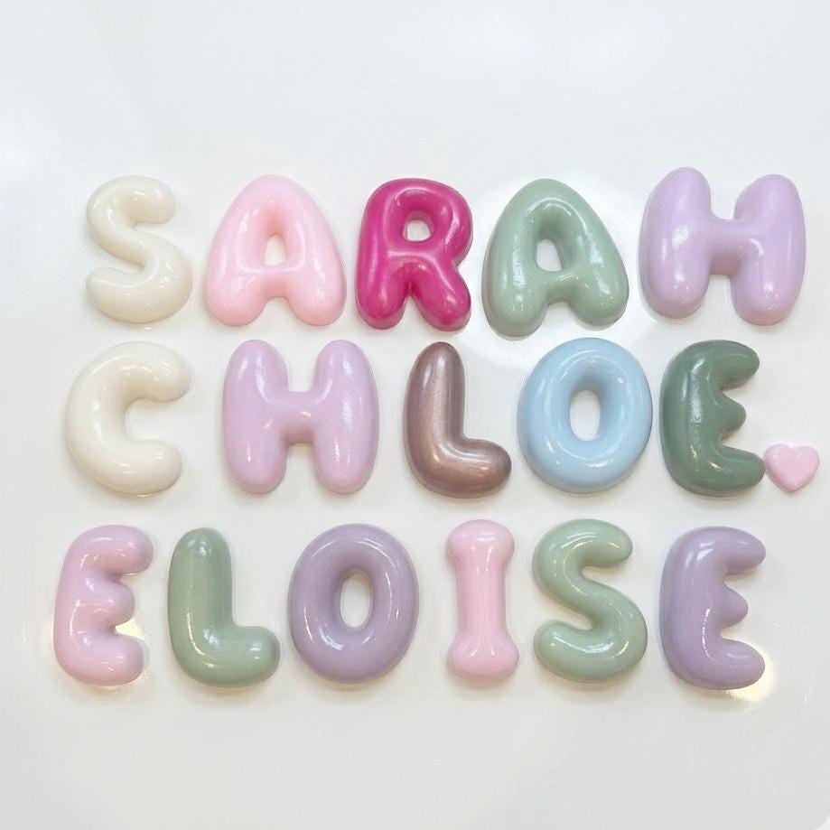 Personalized Bubble Letter Name Sign for Teen Girl Room Decor Custom Dorm Room Wall Art Preppy Y2K Bedroom Decor Girly College Wall Decor