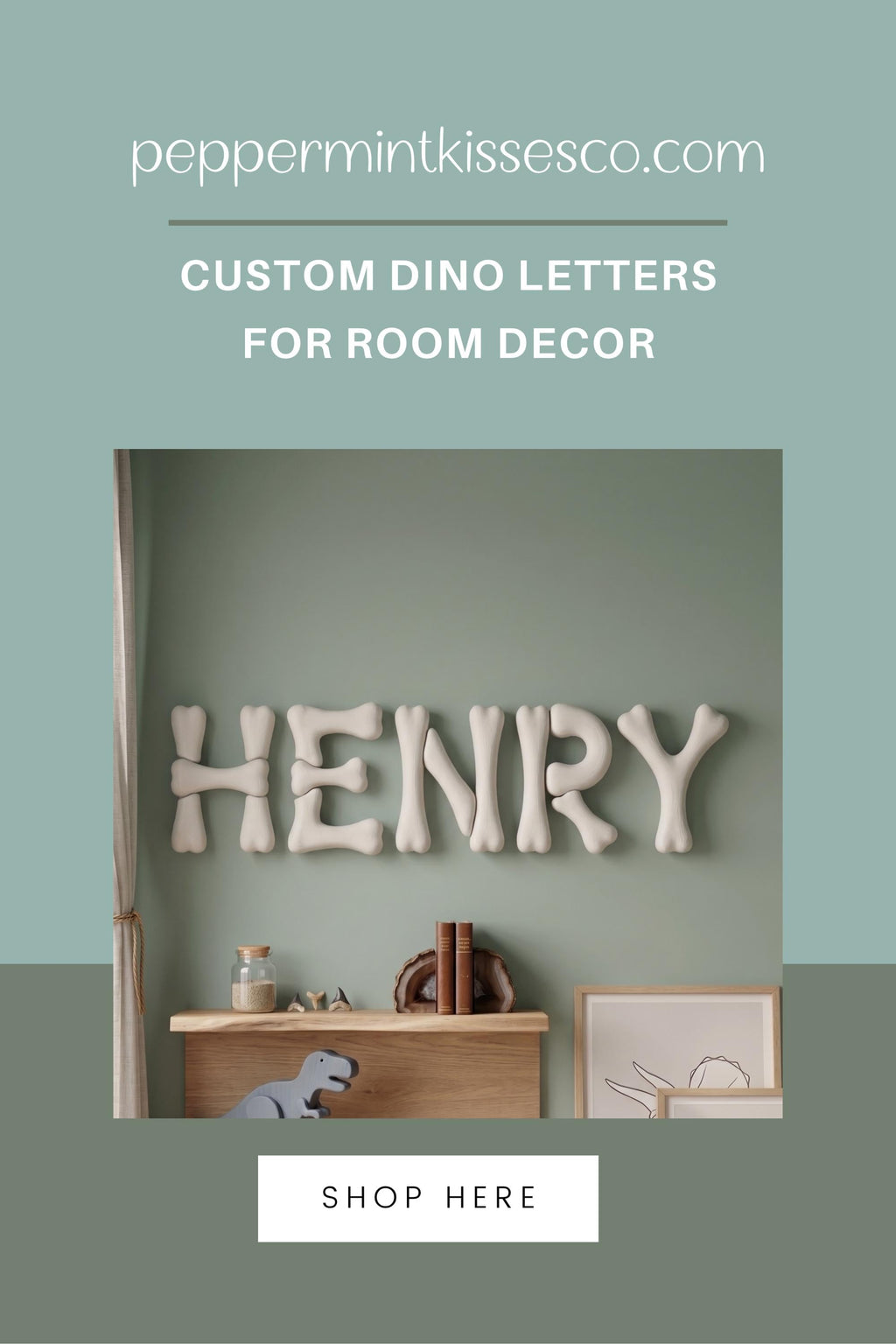 3D Printed Dinosaur Letters and Numbers Dino Nursery Decor Custom Toddler Room Wall Decor for Boys Room Name Sign Personalized 3d Letters