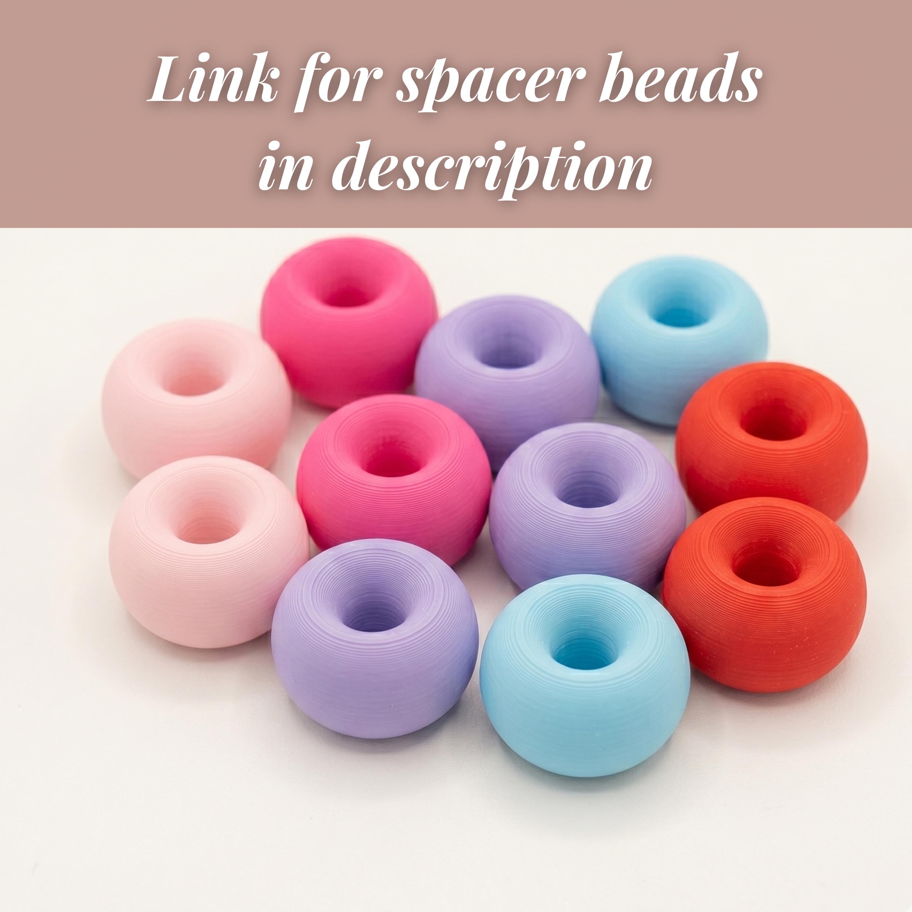 Personalized 3D Printed Letter Beads Custom Name Garland Letters 5 Inch Hanging Alphabet and Number Beads for Nursery Decor Playroom Banner