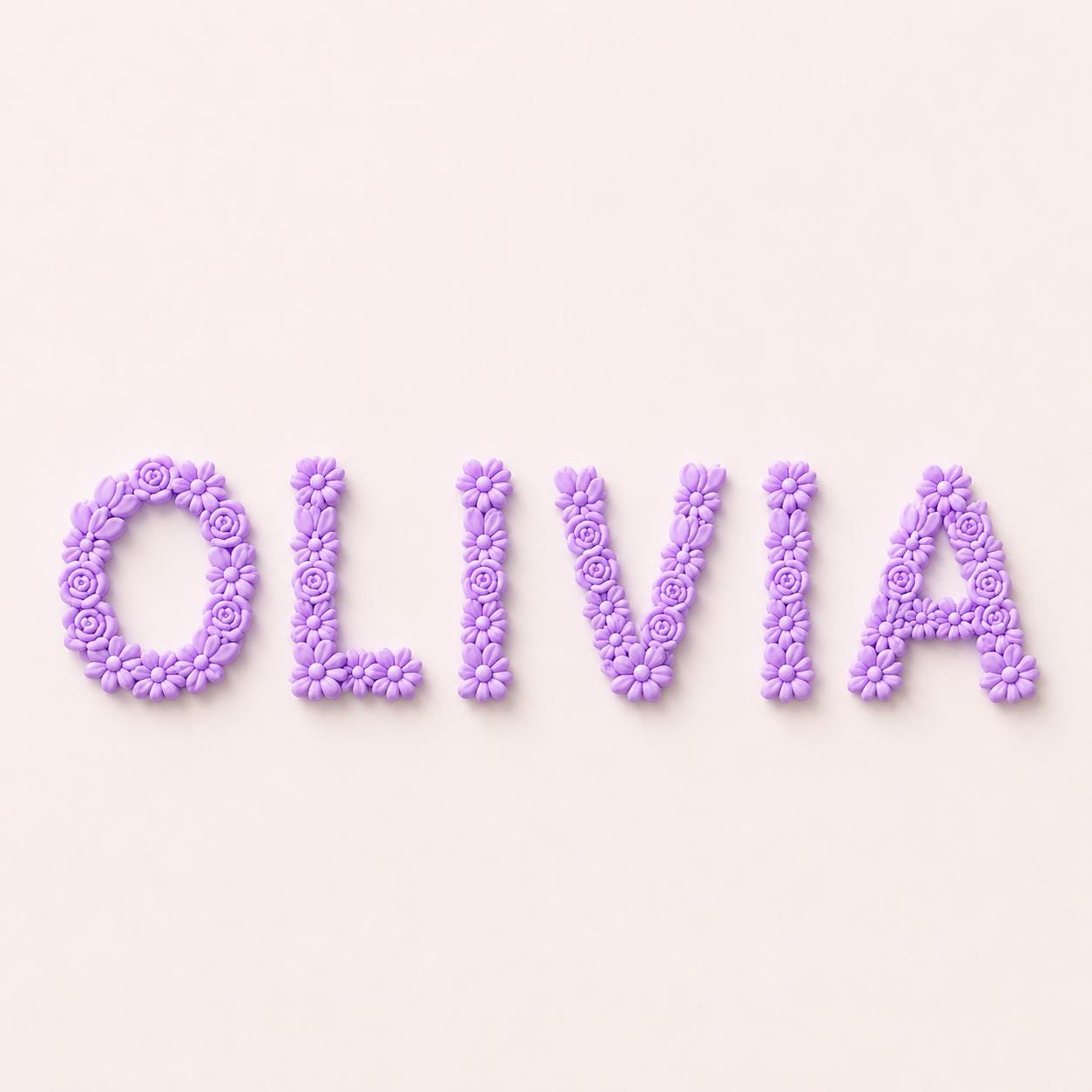 Personalized Floral Name Letters 3D Printed Custom Flower Wall Decor Nursery Name Sign for Girl Room Decor Custom Bedroom