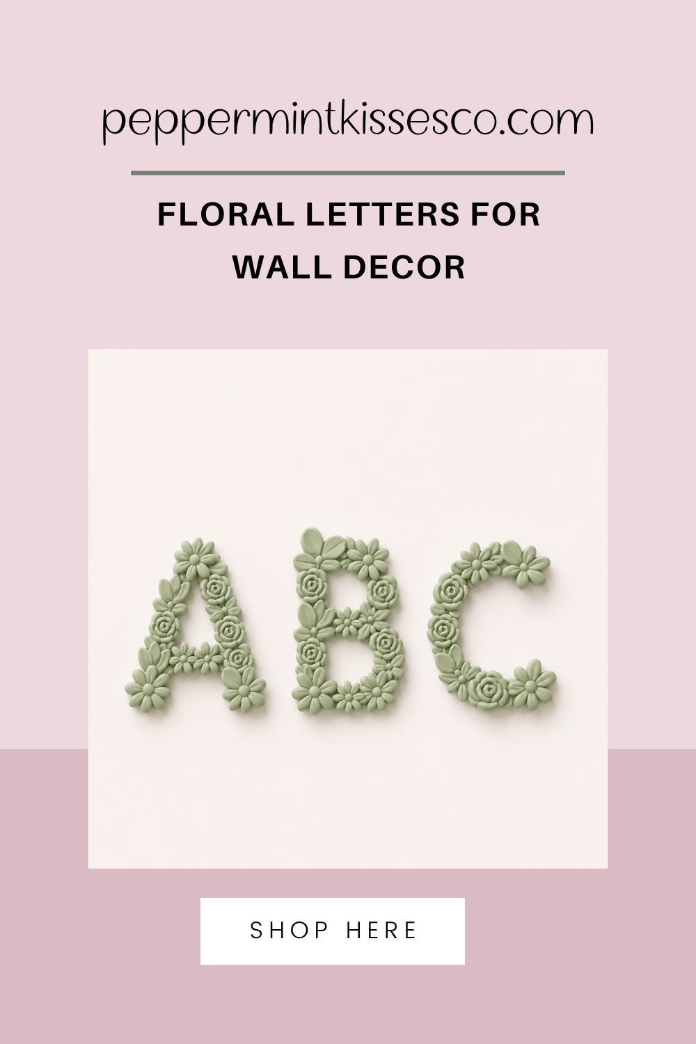 Personalized Floral Name Letters 3D Printed Custom Flower Wall Decor Nursery Name Sign for Girl Room Decor Custom Bedroom