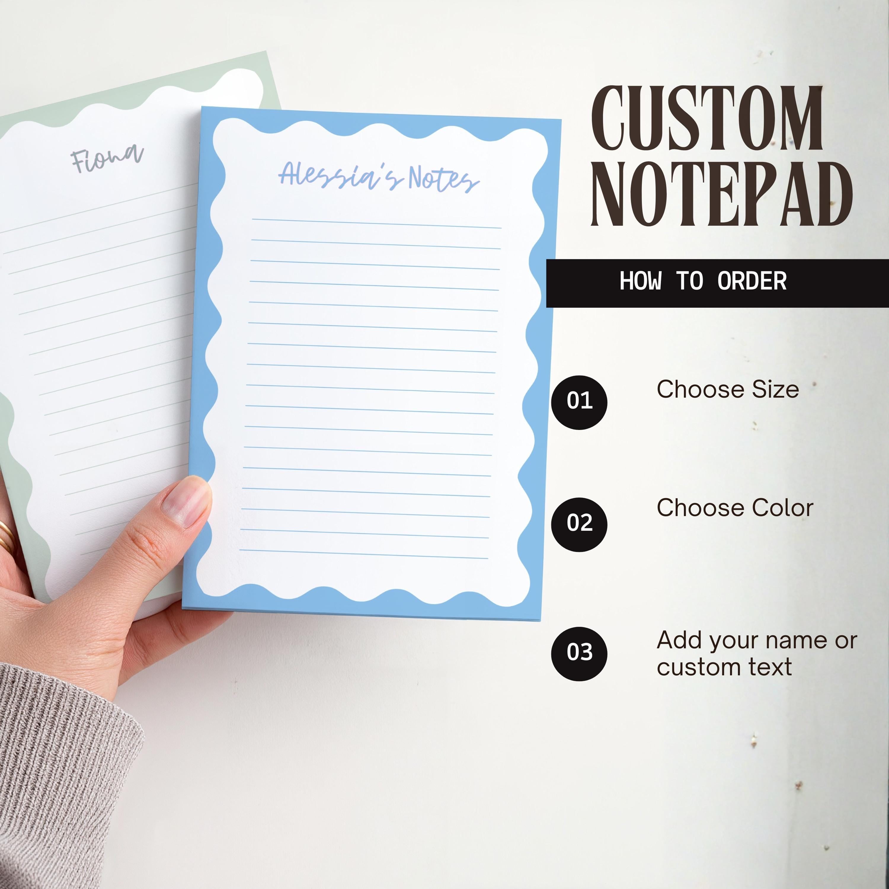 Personalized Coffee Notepad-Custom Name Stationery