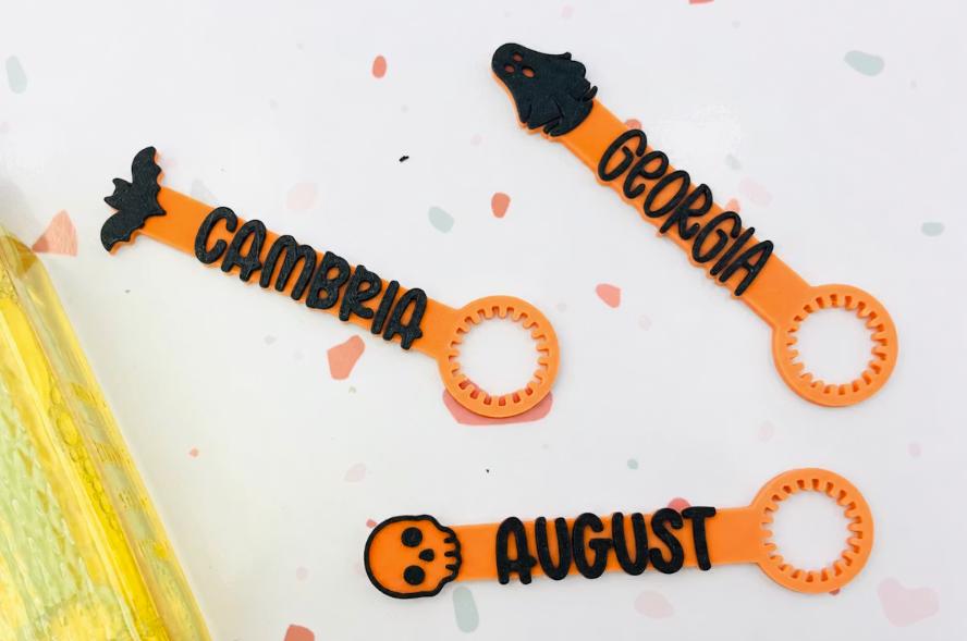 Personalized Halloween Bubble Wand Custom Name