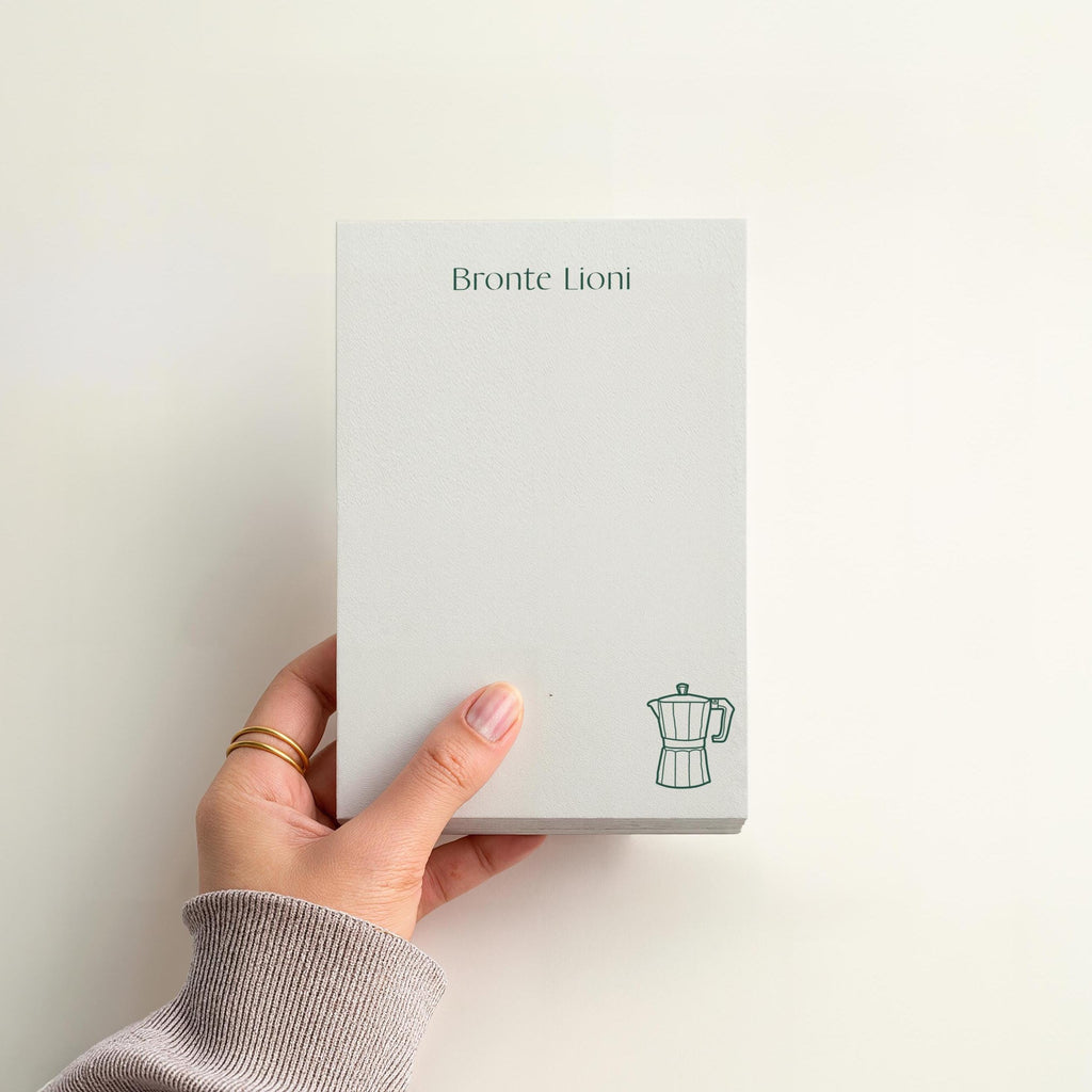 Personalized Coffee Notepad-Custom Name Stationery