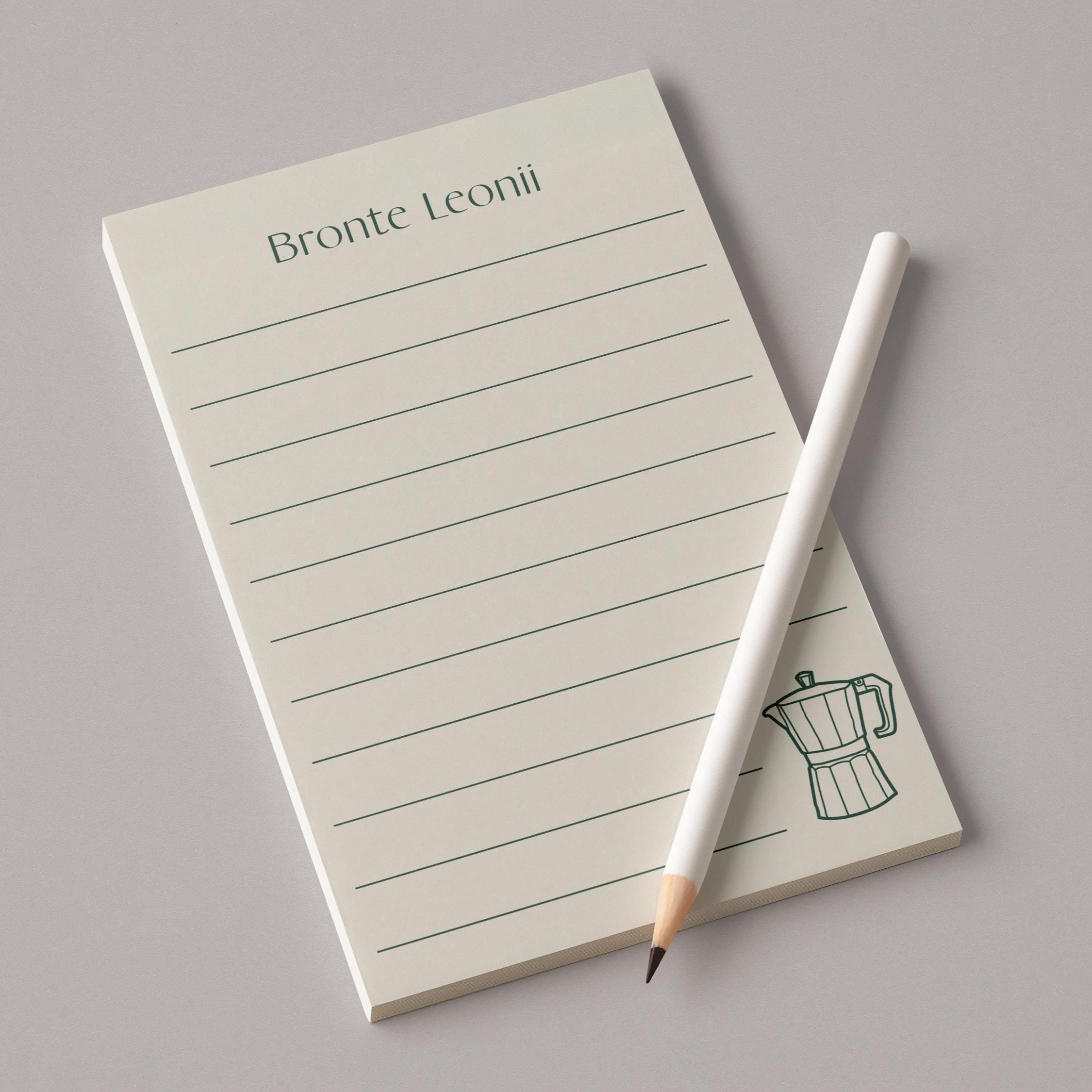 Personalized Coffee Notepad-Custom Name Stationery