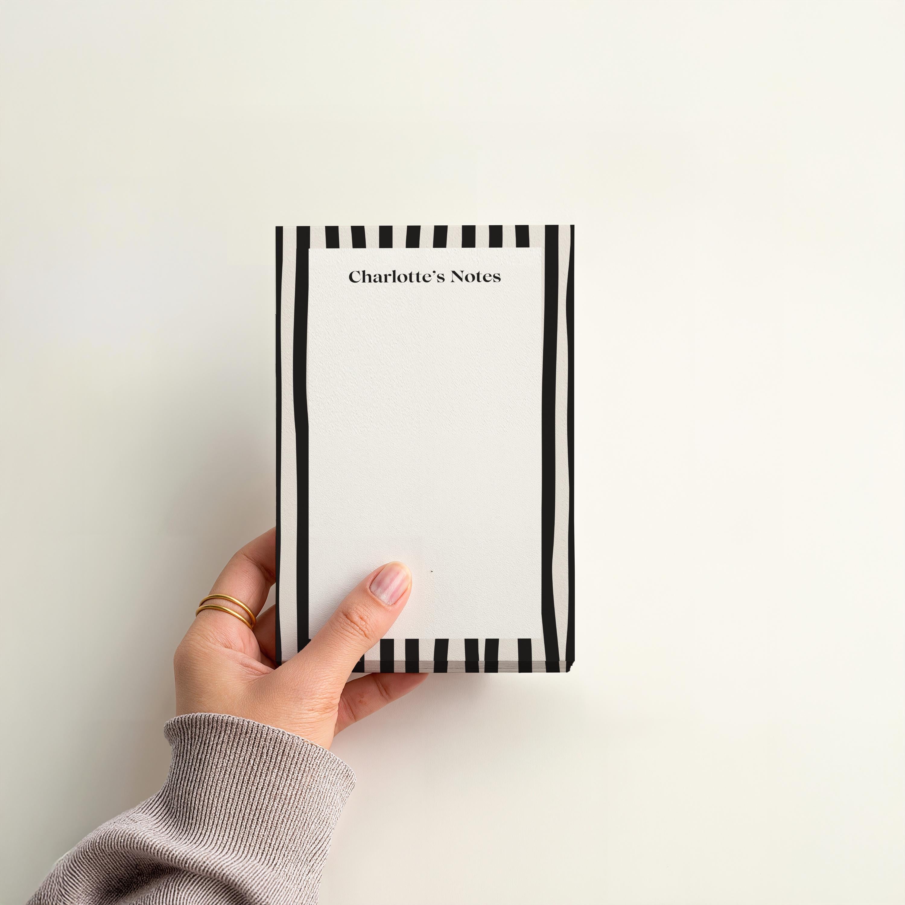 Personalized Notepad Custom Note Pad-Monogram Memo Pad