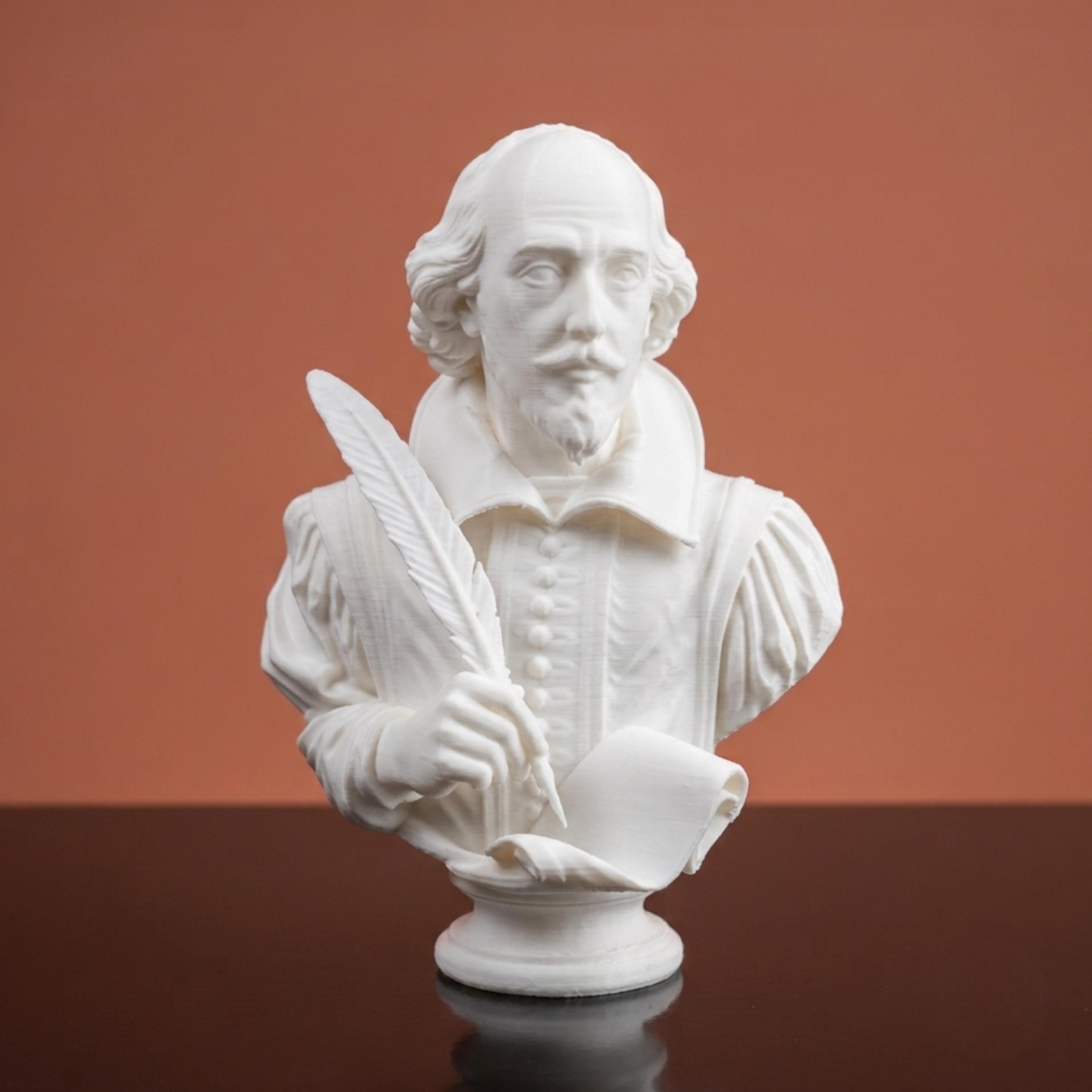 William Shakespeare Bust-3D Printed Shakespeare Statue