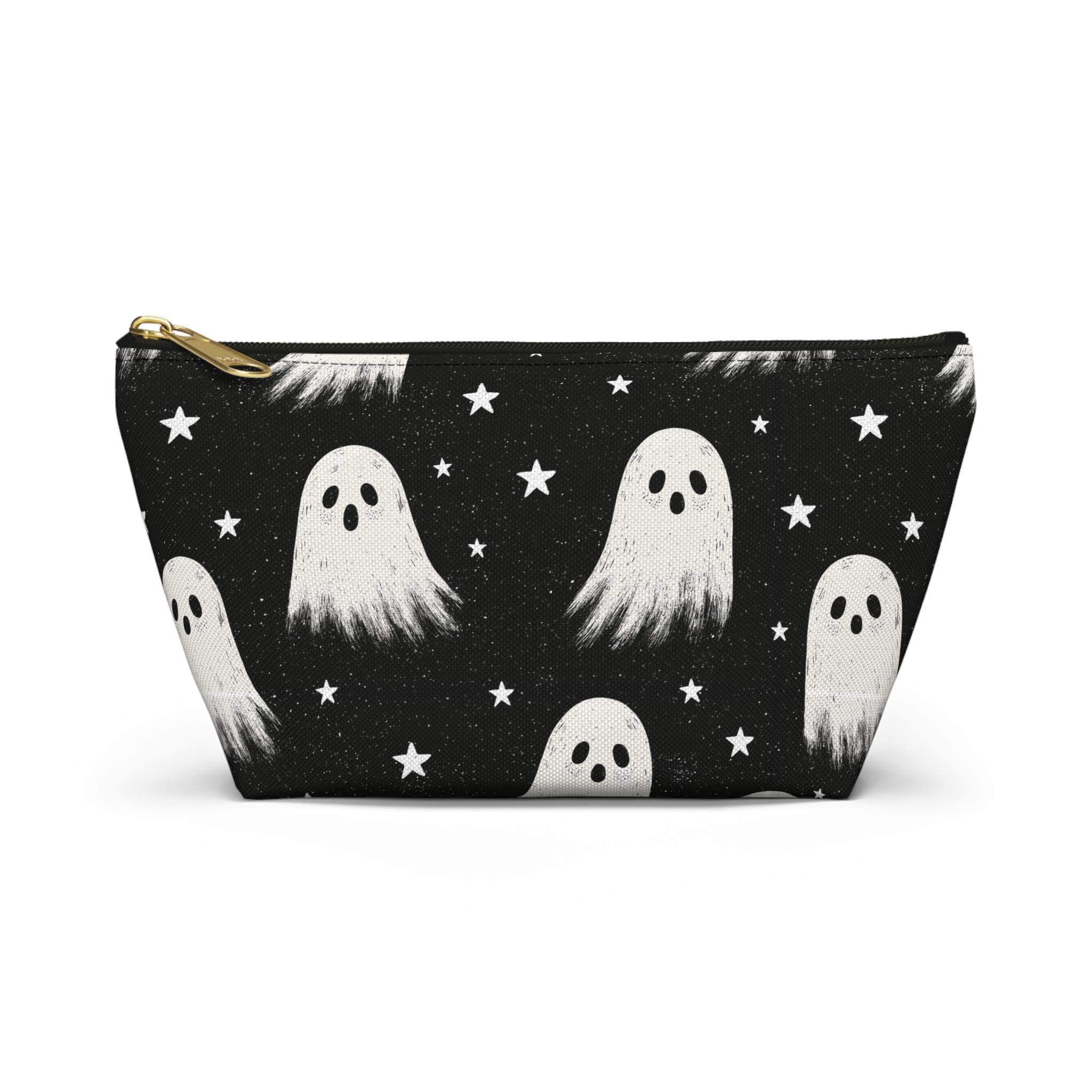 Cute Ghost Makeup Bag-Spooky Cosmetic & Travel Zipper Pouch