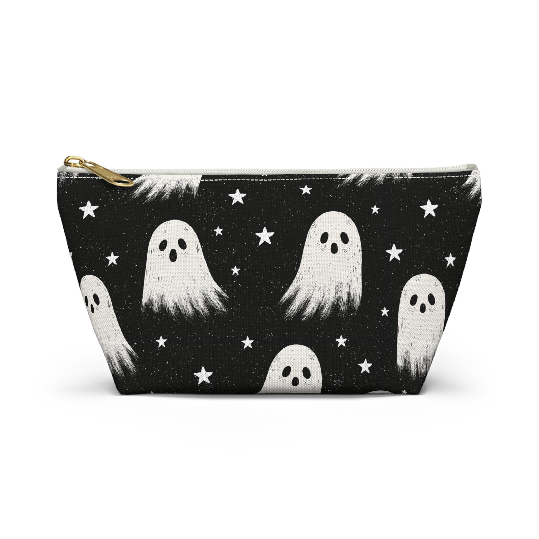 Cute Ghost Makeup Bag-Spooky Cosmetic & Travel Zipper Pouch