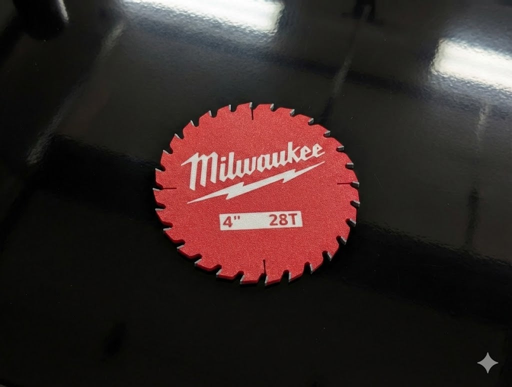 Saw Blade Coaster Set 3D Printed Tool Inspired Drink Coasters Garage Bar Workshop Coasters Gift for DIYers Fathers Day Gift