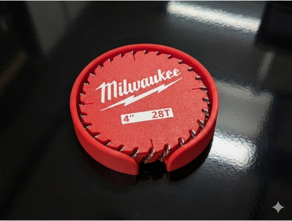 Saw Blade Coaster Set 3D Printed Tool Inspired Drink Coasters Garage Bar Workshop Coasters Gift for DIYers Fathers Day Gift